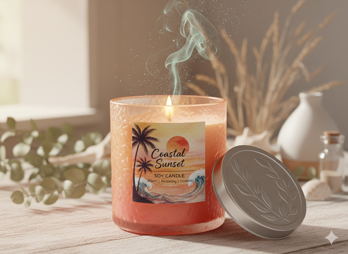 Coastal Sunset Candle